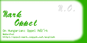 mark oppel business card